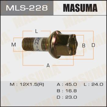 MASUMA MLS-228 - Болт для крепления колеса avtokuzovplus.com.ua
