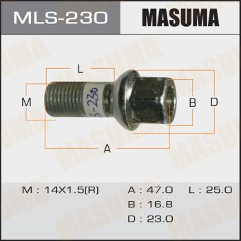 MASUMA MLS-230 - Болт для крепления колеса avtokuzovplus.com.ua
