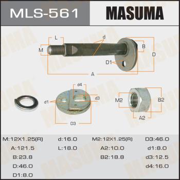MASUMA MLS-561 - Болт регулювання розвалу коліс autocars.com.ua
