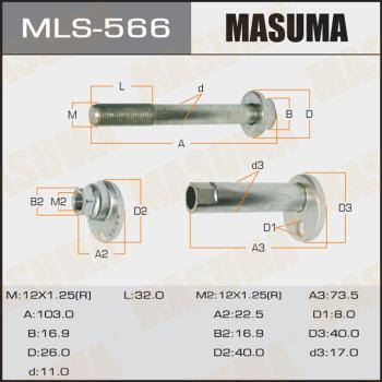 MASUMA MLS-566 - Болт регулювання розвалу коліс autocars.com.ua