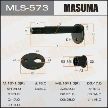 MASUMA MLS573 - Болт регулировки развала колёс avtokuzovplus.com.ua