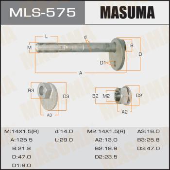 MASUMA MLS-575 - Болт регулировки развала колёс avtokuzovplus.com.ua
