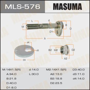 MASUMA MLS576 - Болт регулювання розвалу коліс autocars.com.ua