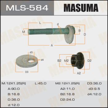 MASUMA MLS584 - Болт регулювання розвалу коліс autocars.com.ua