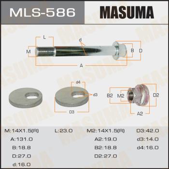 MASUMA MLS-586 - Болт регулировки развала колёс avtokuzovplus.com.ua