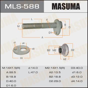 MASUMA MLS-588 - Болт регулировки развала колёс avtokuzovplus.com.ua