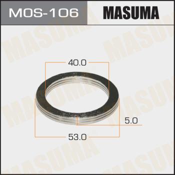 MASUMA MOS106 - Кільце ущільнювача, труба вихлопного газу autocars.com.ua