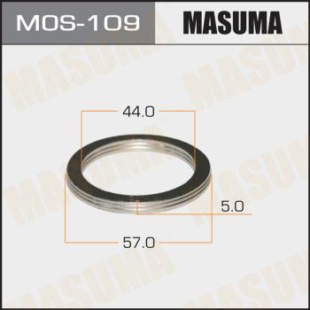 MASUMA MOS-109 - Кільце ущільнювача, труба вихлопного газу autocars.com.ua