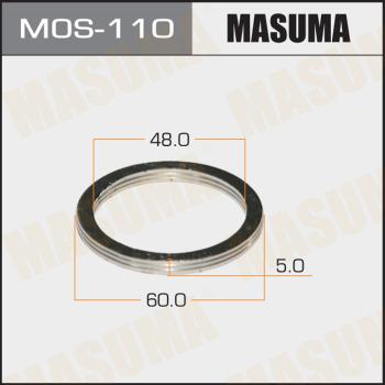 MASUMA MOS110 - Кільце ущільнювача, труба вихлопного газу autocars.com.ua