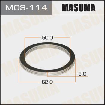 MASUMA MOS114 - Кільце ущільнювача, труба вихлопного газу autocars.com.ua