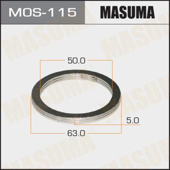 MASUMA MOS115 - Кільце ущільнювача, труба вихлопного газу autocars.com.ua