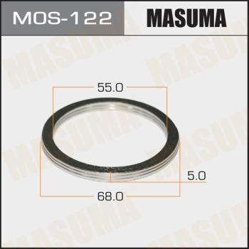 MASUMA MOS122 - Кільце ущільнювача, труба вихлопного газу autocars.com.ua