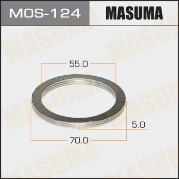MASUMA MOS124 - Кільце ущільнювача, труба вихлопного газу autocars.com.ua