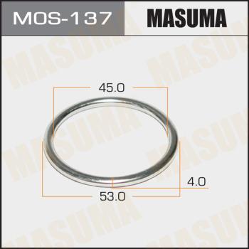 MASUMA MOS-137 - Кільце ущільнювача, труба вихлопного газу autocars.com.ua