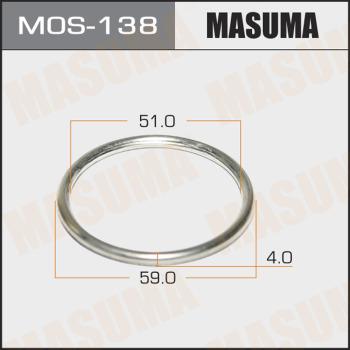 MASUMA MOS138 - Кільце ущільнювача, труба вихлопного газу autocars.com.ua