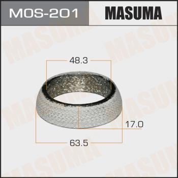 MASUMA MOS-201 - Кільце ущільнювача, труба вихлопного газу autocars.com.ua
