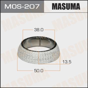 MASUMA MOS-207 - Кільце ущільнювача, труба вихлопного газу autocars.com.ua