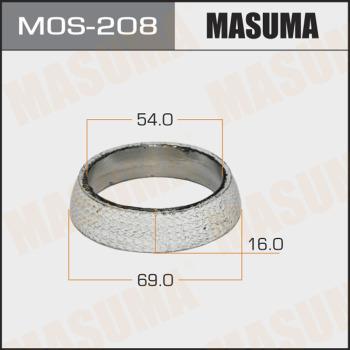 MASUMA MOS-208 - Кільце ущільнювача, труба вихлопного газу autocars.com.ua