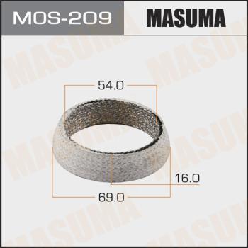 MASUMA MOS-209 - Кольцо глушителя графитовое 54x69x16 MOS209 Masuma autocars.com.ua