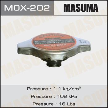 MASUMA MOX202 - Кришка, резервуар охолоджуючої рідини autocars.com.ua