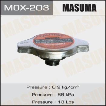 MASUMA MOX203 - Кришка, резервуар охолоджуючої рідини autocars.com.ua