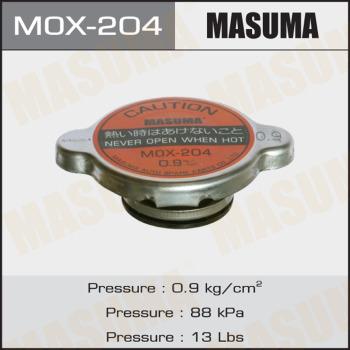 MASUMA MOX-204 - Крышка радиатора Mitsubishi- Toyota 0.9 bar MOX204 MASUMA autocars.com.ua
