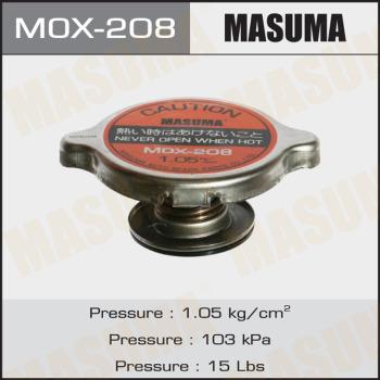 MASUMA MOX-208 - Кришка, резервуар охолоджуючої рідини autocars.com.ua