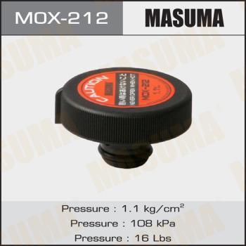 MASUMA MOX212 - Кришка, резервуар охолоджуючої рідини autocars.com.ua