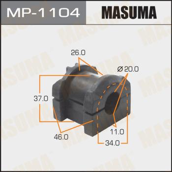 MASUMA MP-1104 - Втулка стабилизатора переднего Mitsubishi Lancer 07- Кратно 2 шт MP1104 Masuma autocars.com.ua