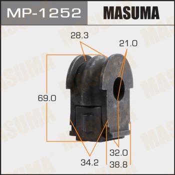 MASUMA MP-1252 - Втулка, стабілізатор autocars.com.ua