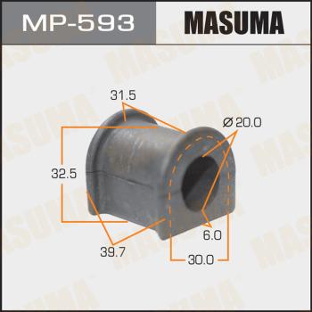 MASUMA MP-593 - Втулка стабилизатора переднего Toyota Кратно 2 шт MP593 Masuma autocars.com.ua