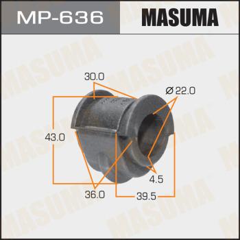 MASUMA MP-636 - Втулка, стабілізатор autocars.com.ua