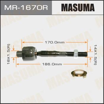 MASUMA MR-1670R - Осьовий шарнір, рульова тяга autocars.com.ua