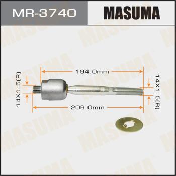 MASUMA MR-3740 - Осевой шарнир, рулевая тяга avtokuzovplus.com.ua