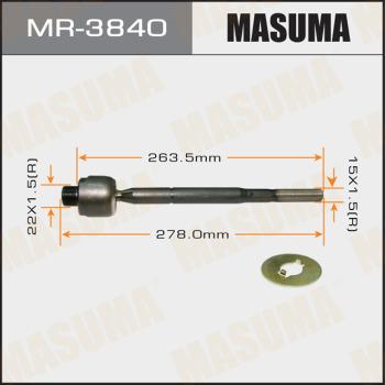 MASUMA MR-3840 - Осевой шарнир, рулевая тяга avtokuzovplus.com.ua