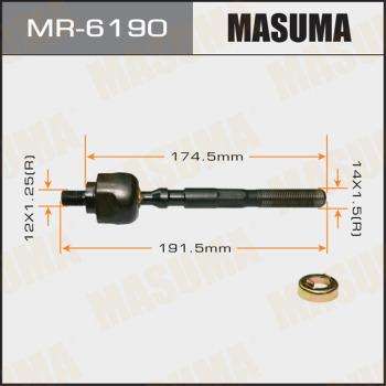 MASUMA MR-6190 - Осьовий шарнір, рульова тяга autocars.com.ua