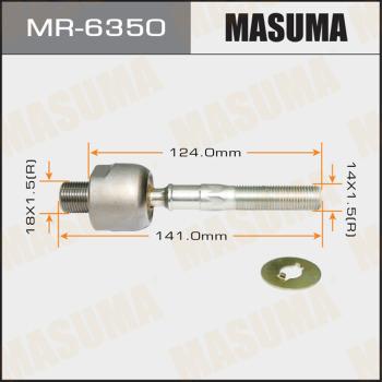 MASUMA MR-6350 - Осьовий шарнір, рульова тяга autocars.com.ua