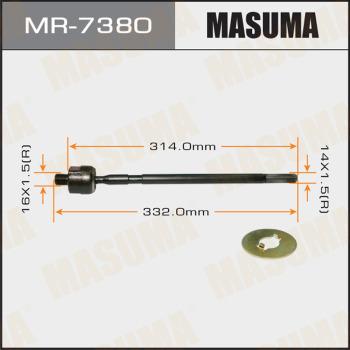 MASUMA MR-7380 - Осьовий шарнір, рульова тяга autocars.com.ua