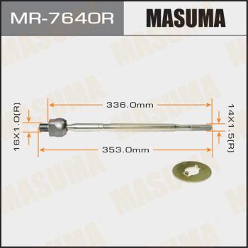 MASUMA MR-7640R - Осьовий шарнір, рульова тяга autocars.com.ua