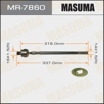 MASUMA MR-7860 - Осьовий шарнір, рульова тяга autocars.com.ua