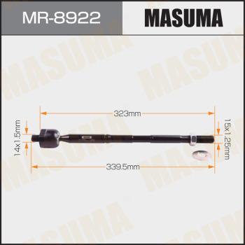 MASUMA MR-8922 - Осьовий шарнір, рульова тяга autocars.com.ua