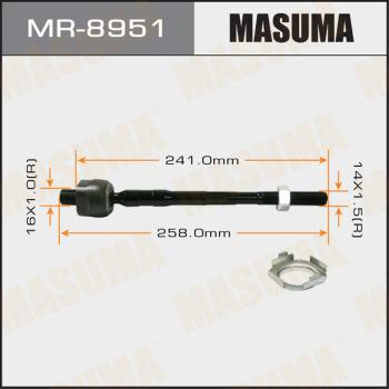 MASUMA MR-8951 - Осьовий шарнір, рульова тяга autocars.com.ua