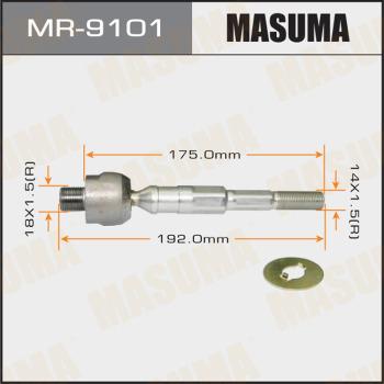 MASUMA MR9101 - Осьовий шарнір, рульова тяга autocars.com.ua
