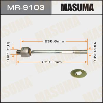 MASUMA MR-9103 - Осьовий шарнір, рульова тяга autocars.com.ua