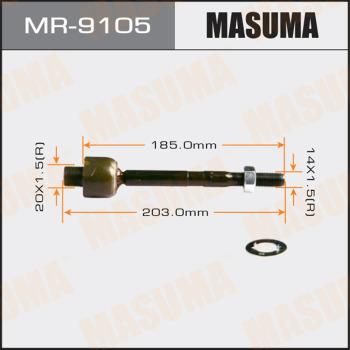 MASUMA MR-9105 - Осьовий шарнір, рульова тяга autocars.com.ua