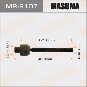 MASUMA MR-9107 - Осьовий шарнір, рульова тяга autocars.com.ua