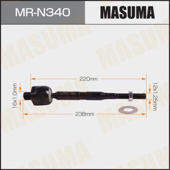 MASUMA MR-N340 - Осьовий шарнір, рульова тяга autocars.com.ua