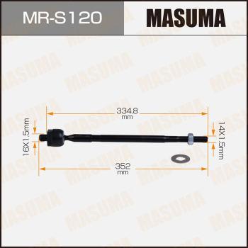 MASUMA MR-S120 - Осьовий шарнір, рульова тяга autocars.com.ua