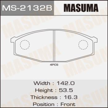 MASUMA MS-2132 - Комплект гальм, барабанний механізм autocars.com.ua