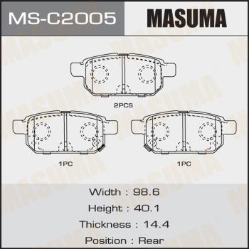 MASUMA MS-C2005 - Комплект тормозных колодок, барабанные avtokuzovplus.com.ua